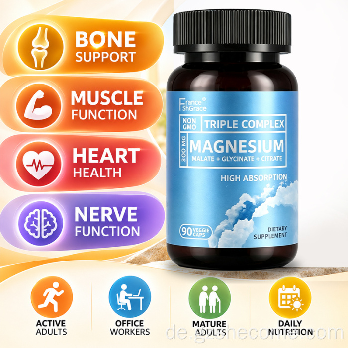 Shecome Magnesium Complex Supplement unterstützt die Energie